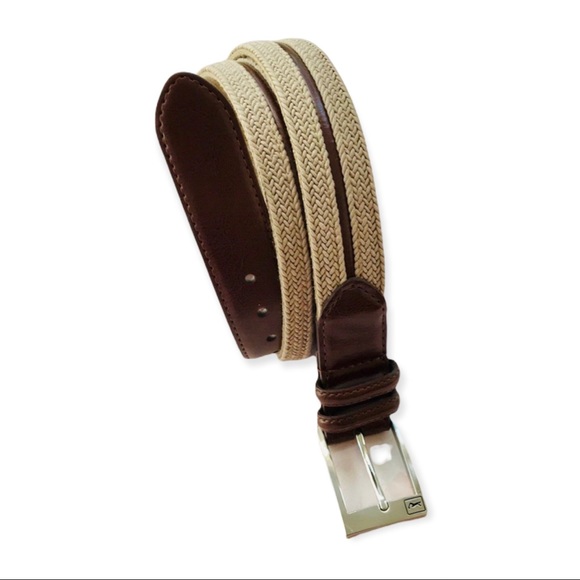 PGA Other - PGA Tour Golf Genuine Leather and Canvas Belt Size 38
